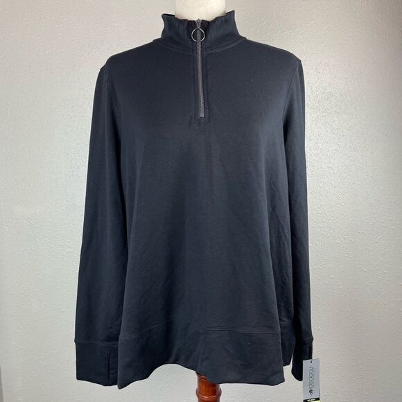 NWT Ideology Quarter Zip Pullover Size 1X - Picture 1 of 5